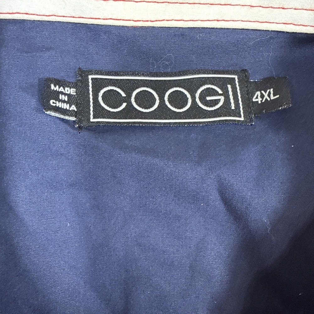 COOGI Shirt Mens 4XL  Sport Australia AMERICA Rugby ‎ STRIPE Polo Vintage
